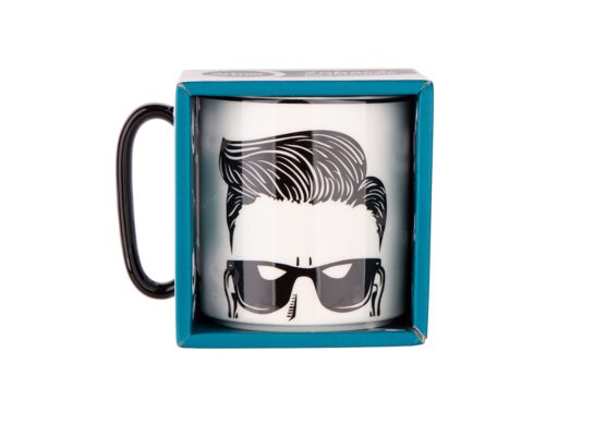 Kubek prosty z czarnym uchem Hipster 350 ml