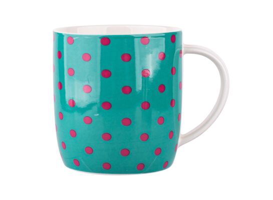 Kubek baryłka szeroka 300 ml dots