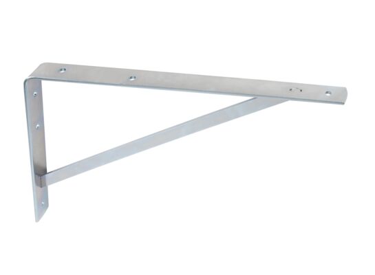 Wspornik  stalowy wzmacniany srebrny 25 cm