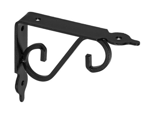 Wspornik stalowy wzmacniany gradowany czarny 14 cm