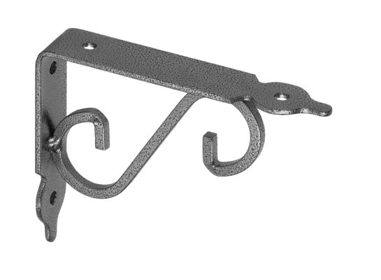Wspornik stalowy wzmacniany gradowany srebrny 14 cm