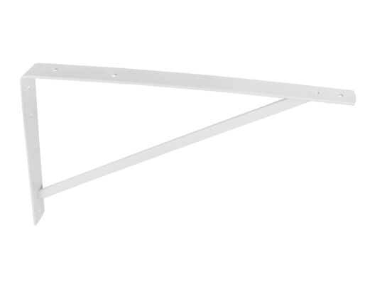 Wspornik  stalowy wzmacniany biały 33 cm