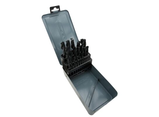 Wiertło do metalu HSS rozmiary 1 - 13 mm metalowy box, zestaw: 25 sztuk Condor