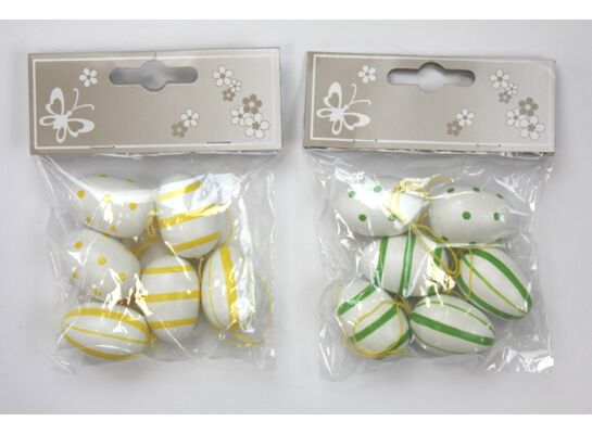 Drewniane jajka 3,5 cm 6 sztuk