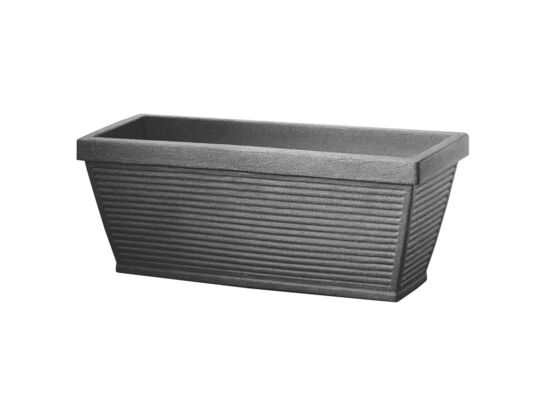 Skrzynka Perugia 80 cm czarna/terakota