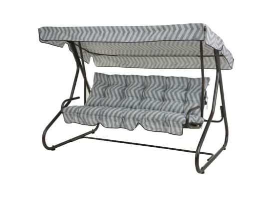 Huśtawka Milano H023-06PB biało-szara