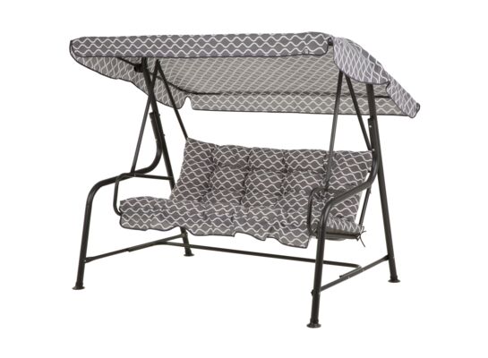 Huśtawka Hawaii H028-06PB szaro-biała