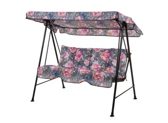 Huśtawka Tora A091-23PB szaro-różowa