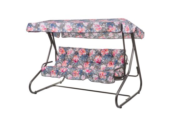 Huśtawka Milano A091-23PB szaro-różowa