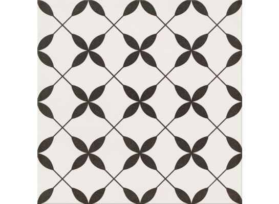 Gres szkliwiony Clover Pattern patchwork black 29,8 x 29,8 cm gat. I