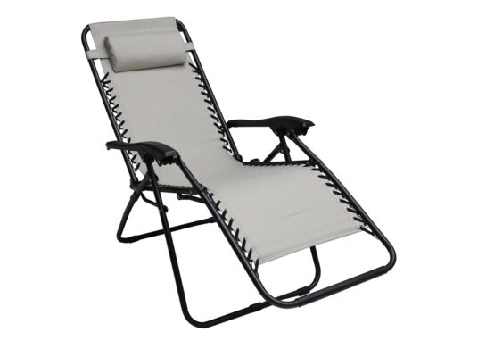 Fotel luksusowy relax jasnoszary