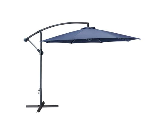 Parasol ogrodowy boczny 3 m granatowy