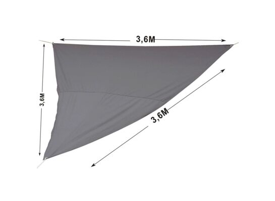 Żagiel cieniujący 3,6 x 3,6 x 3,6 m antracyt