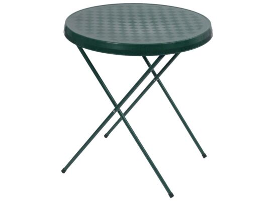 Stolik turystyczny 59 x 59 cm zielony okrągły