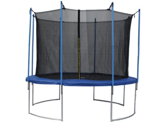 Trampolina z siatką 427 cm niebieska