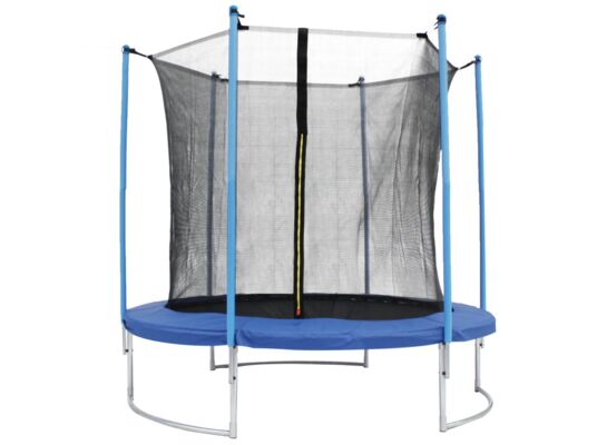 Trampolina z siatką 244 cm niebieska