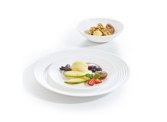 Komplet obiadowy Harena 41-elementowy biały LUMINARC