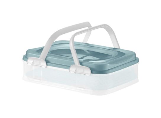 Pojemnik na ciasto Dolce 40 x 30 x 11 cm zielony