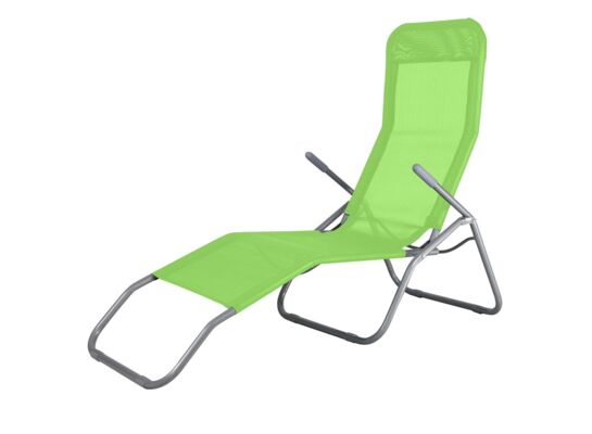 Leżak stalowy 142 x 59 cm limonka