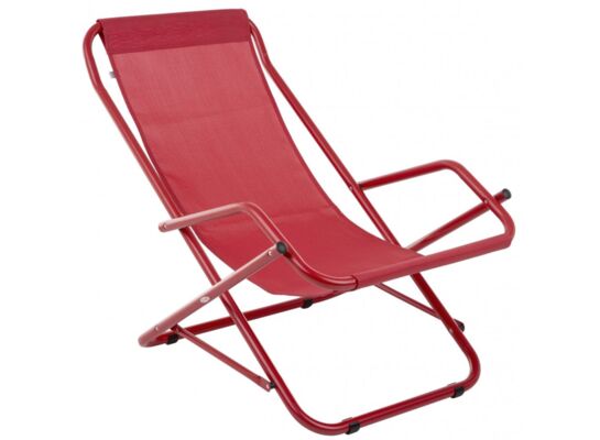 Leżak bujany Riposo D029-03TB czerwony