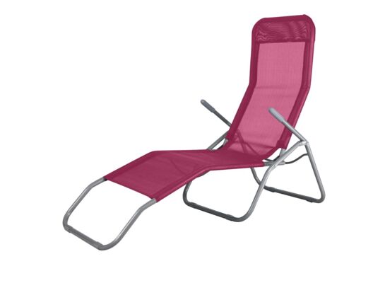 Leżak stalowy Fuksja 142 x 59 cm