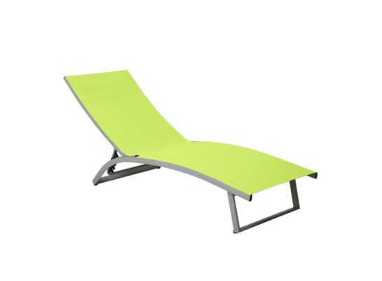 Łóżko plażowe Summer limonka