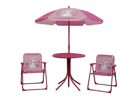 Komplet mebli Kotek 50 x 50 x 47 cm różowy