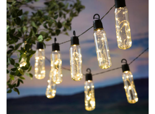 Girlanda solarna LED czarna