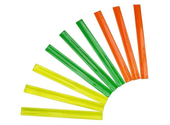 Odblaskowa opaska żółta 25 x 2 x 0,2 cm