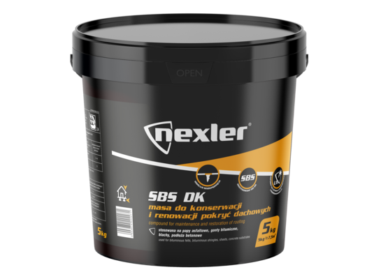 Masa do konserwacji i regeneracji pokryć dachowych SBS DK 5 kg Nexler