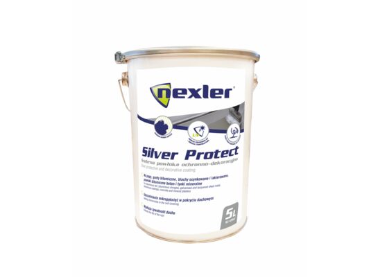 Powłoka izolacyjno-dekoracyjna Silver Protect 5 l Nexler