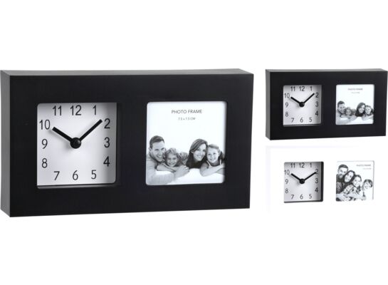 Zegar stołowy 20 x 11 cm 2ass