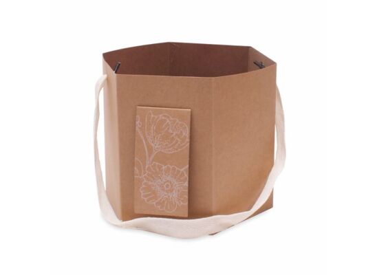 Torba na kwiaty floral gift naturalna 15 x 15 x 15 cm