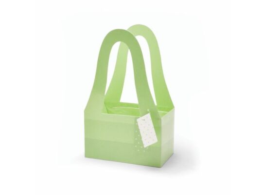 Torba na kwiaty fashion zielona 12 x 20 x 33 cm