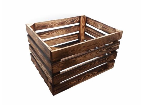 Skrzynka drewniana opalana 50 x 40 x 30 cm L2713