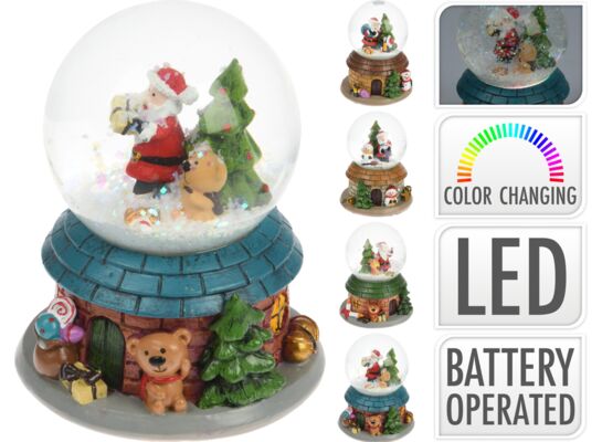 Kula wodna z mikołajem led