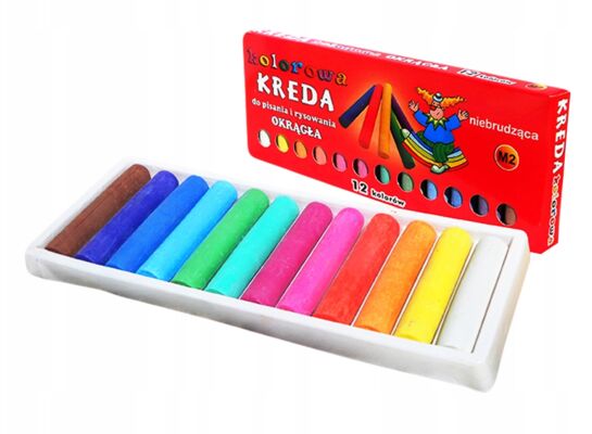 Kreda kolorowa okrągła 8,5 cm