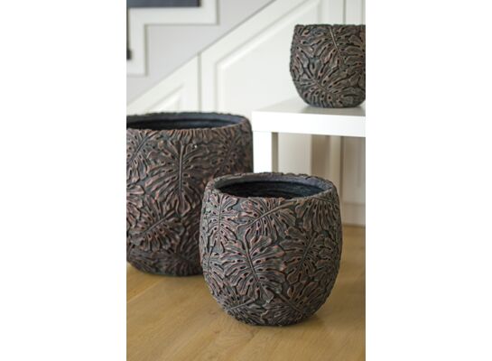 Donica jungle złota M 35 x 35 x 31 cm