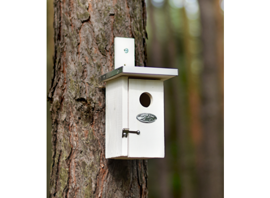 Domek dla ptaków biały 25,2 x 11,4 x 13,5 cm