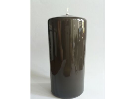 Świeca klasyczna pieńkowa 15 x 7 cm lakier czarna