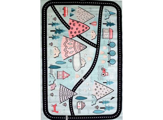 Dywan dziecięcy szary 160 x 230 cm 4047