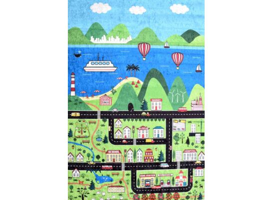 Dywan dziecięcy wielokolorowy 120 x 180 cm 4037