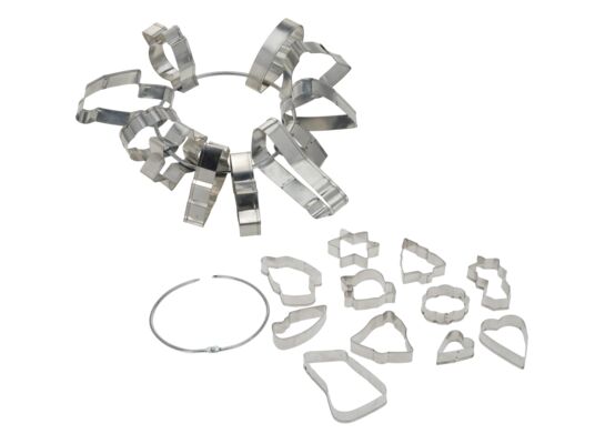 Wykrojniki do ciastek 11 sztuk na kółku