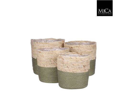 Kosz rachel okrągła zielona 18 x 18 cm