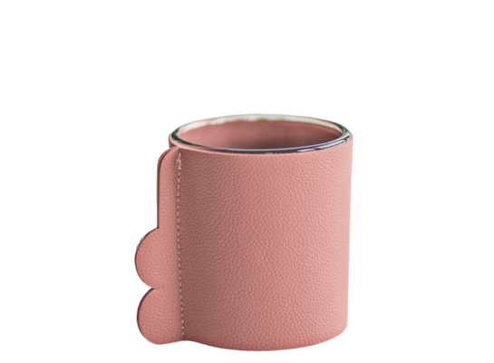 Wazon szklany w osłonce róż 9 x 10 cm