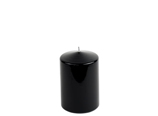 Świeca klasyczna lakier czarna 10 x 15 cm