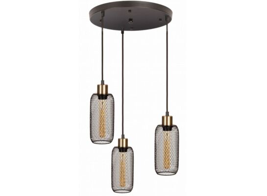 Plafon ażurowy siatka czarny 120 x 35 cm