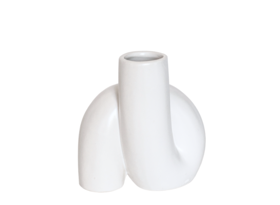 Wazon porcelanowy biały 6,5 x 10,3 x 11,5 cm