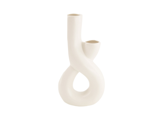 Wazon porcelanowy biały 5,8 x 10,8 x 21,8 cm