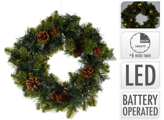 Wieniec 40 cm 15 LED